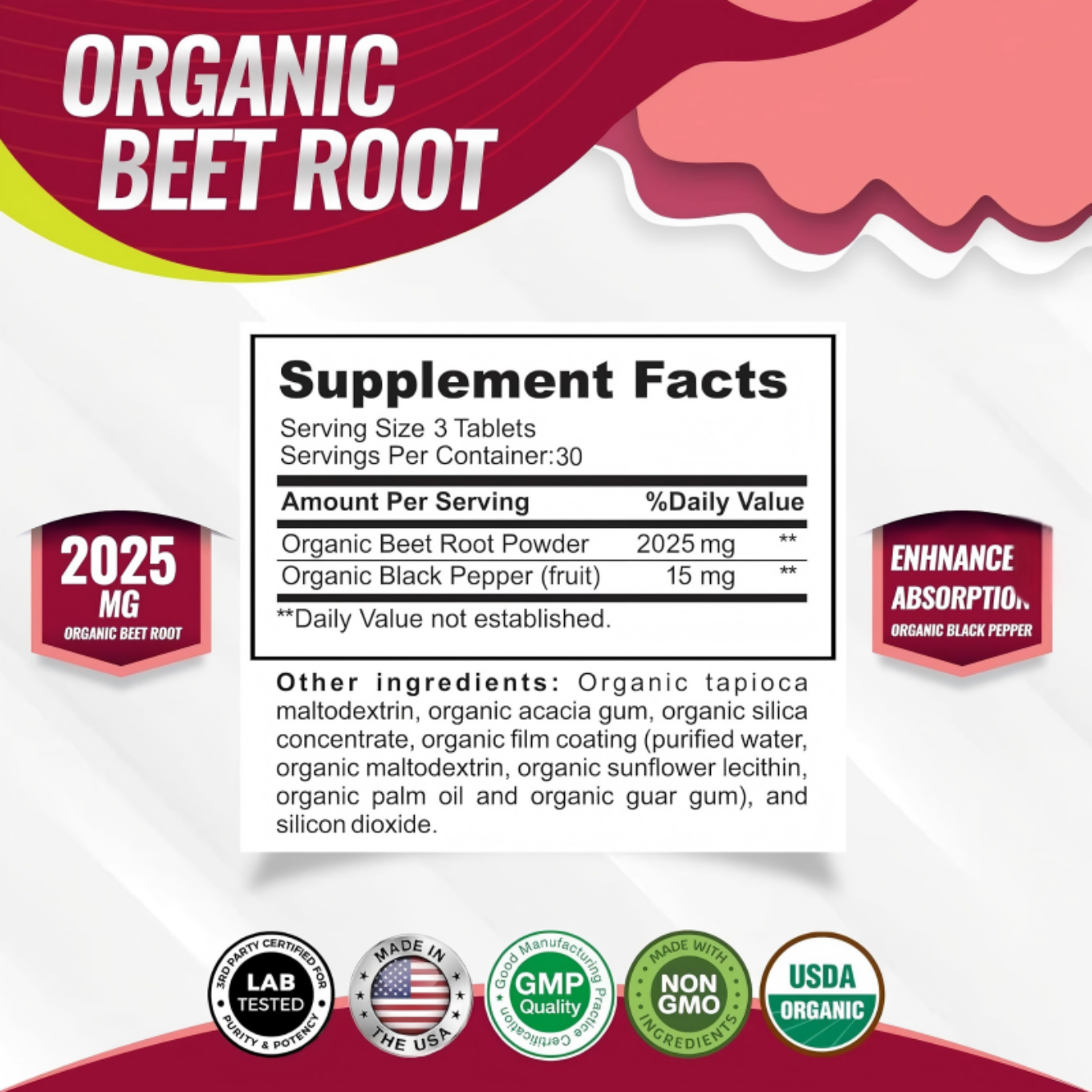 Nutra Labs™ Organic Beetroot