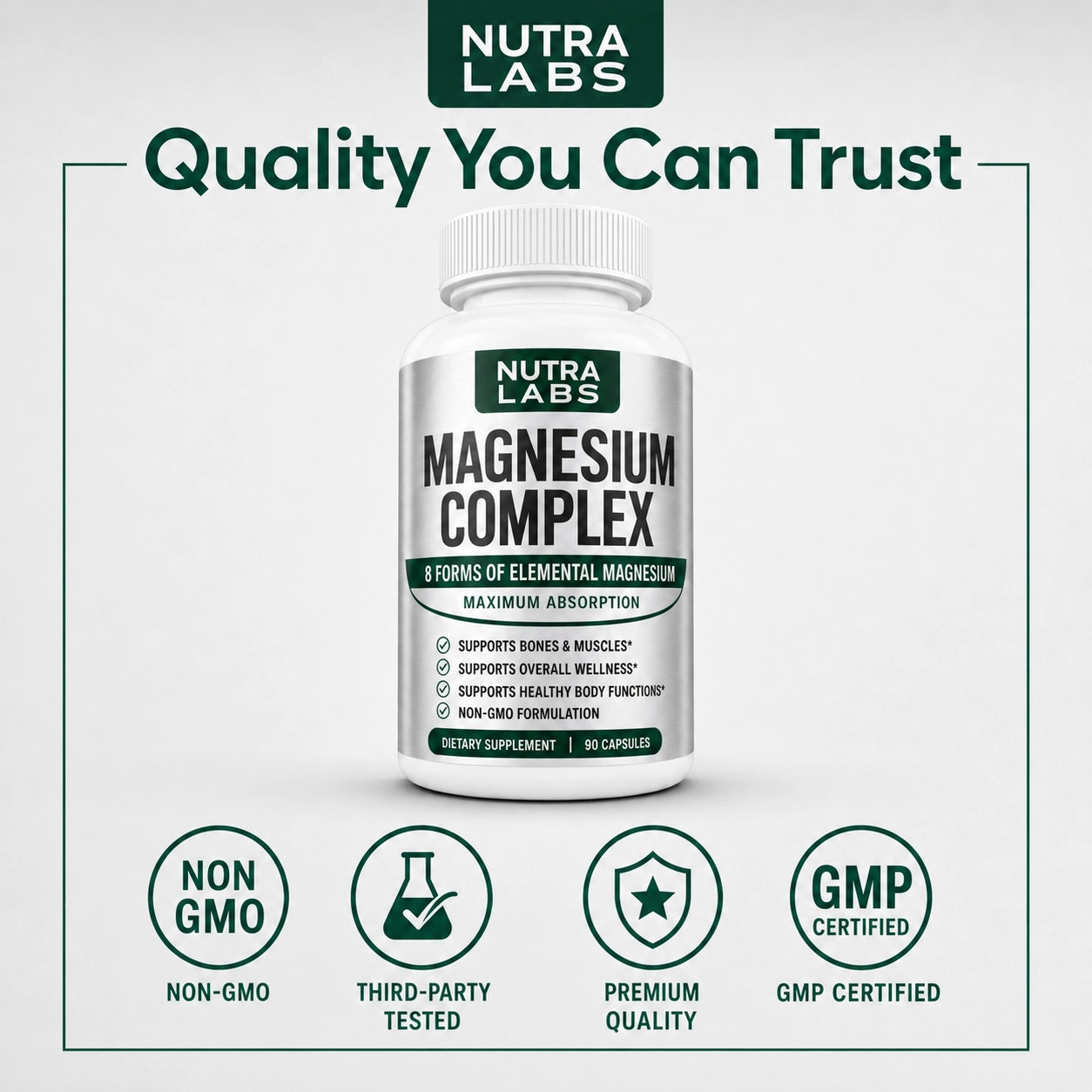 Nutra Labs™ 8-in 1 Magnesium Complex