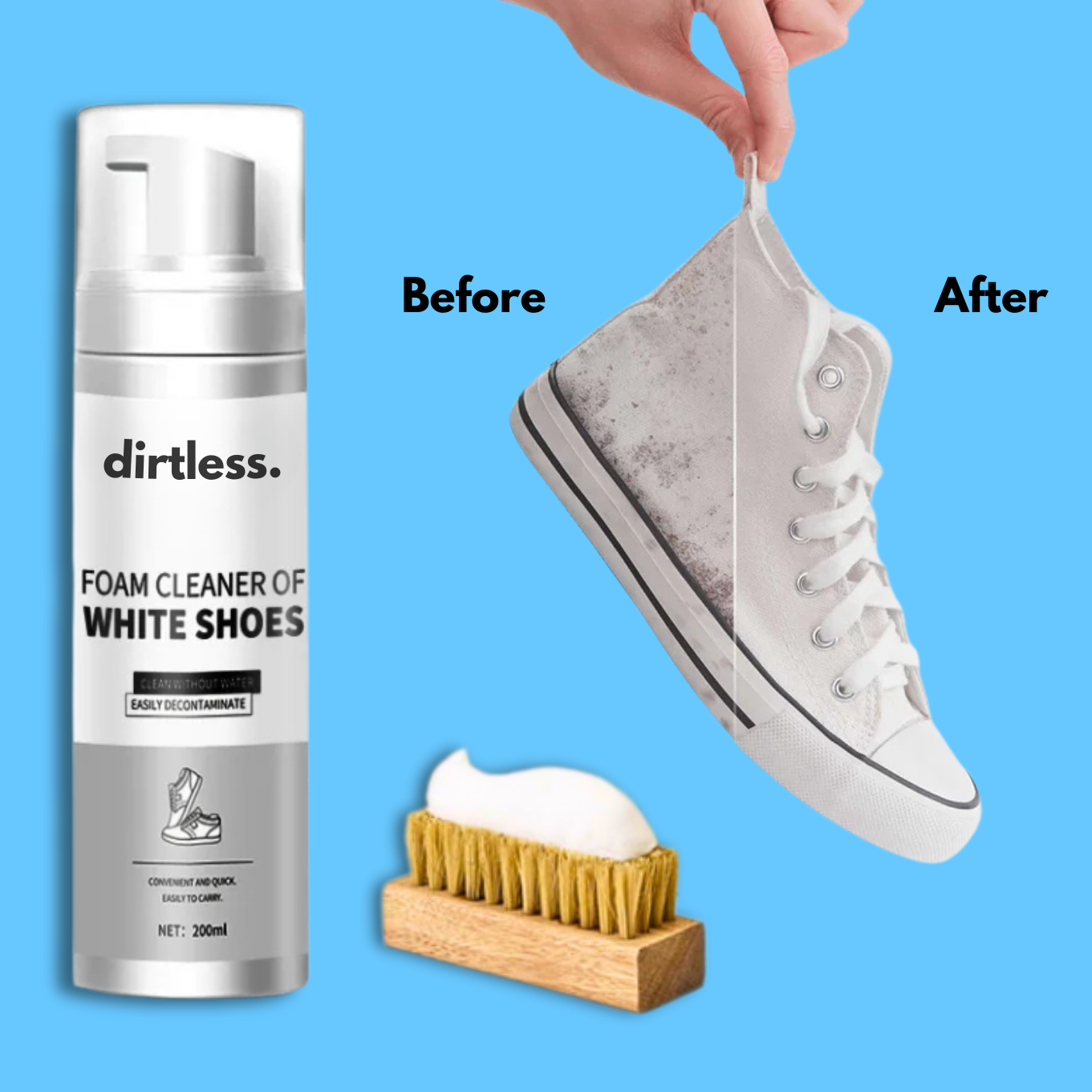 Dirtless™ Water-Free Shoe Cleaning Foam
