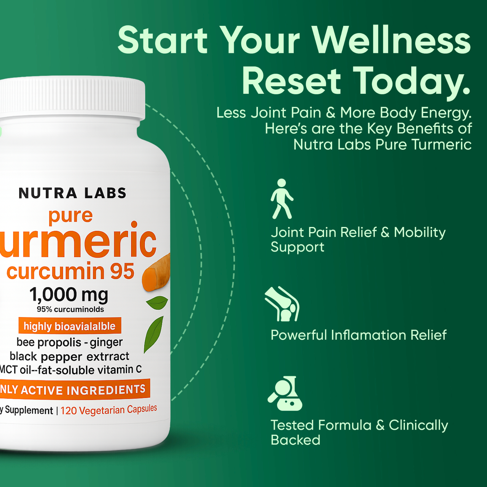Nutra Labs™ Turmeric Curcumin (1,000 mg)