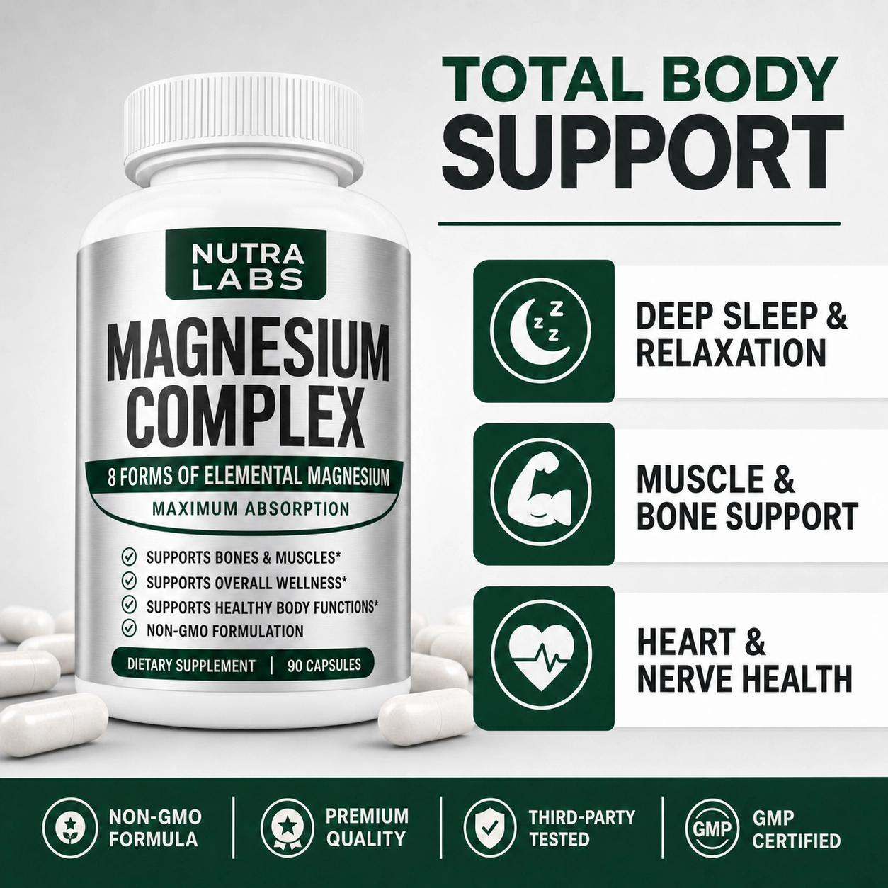 Nutra Labs™ 8-in 1 Magnesium Complex