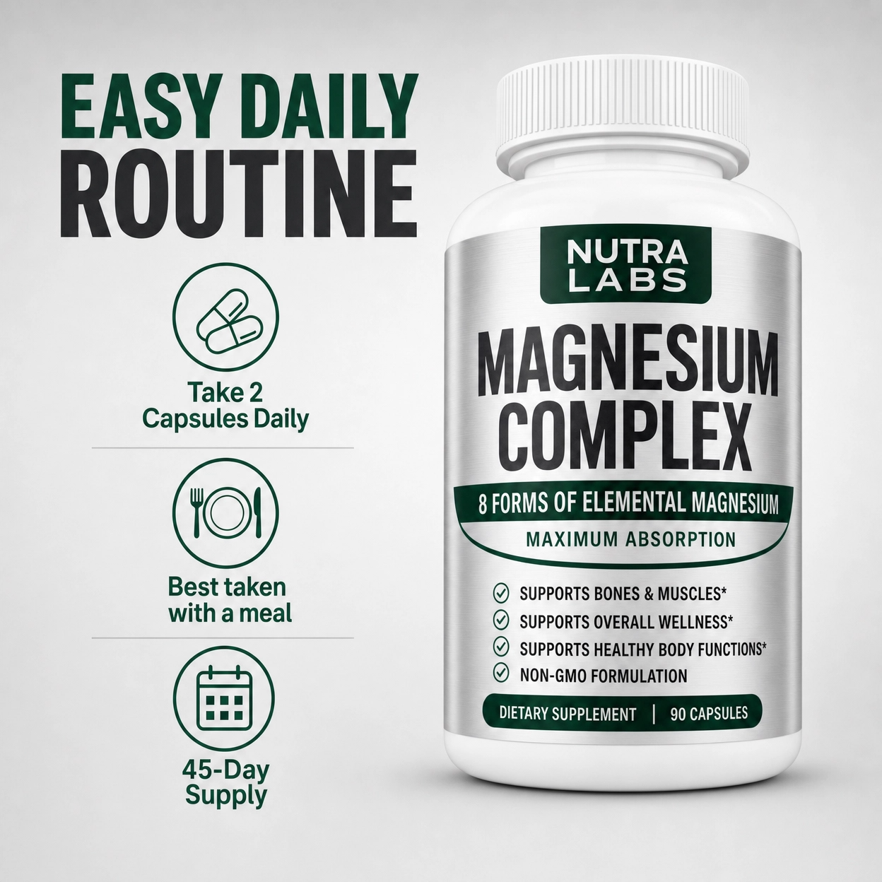Nutra Labs™ 8-in 1 Magnesium Complex