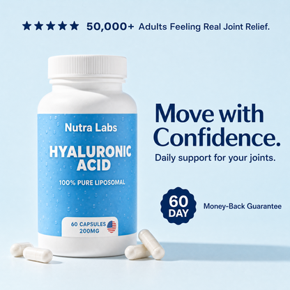 The Research-Backed Joint Molecule — 200mg Hyaluronic Acid