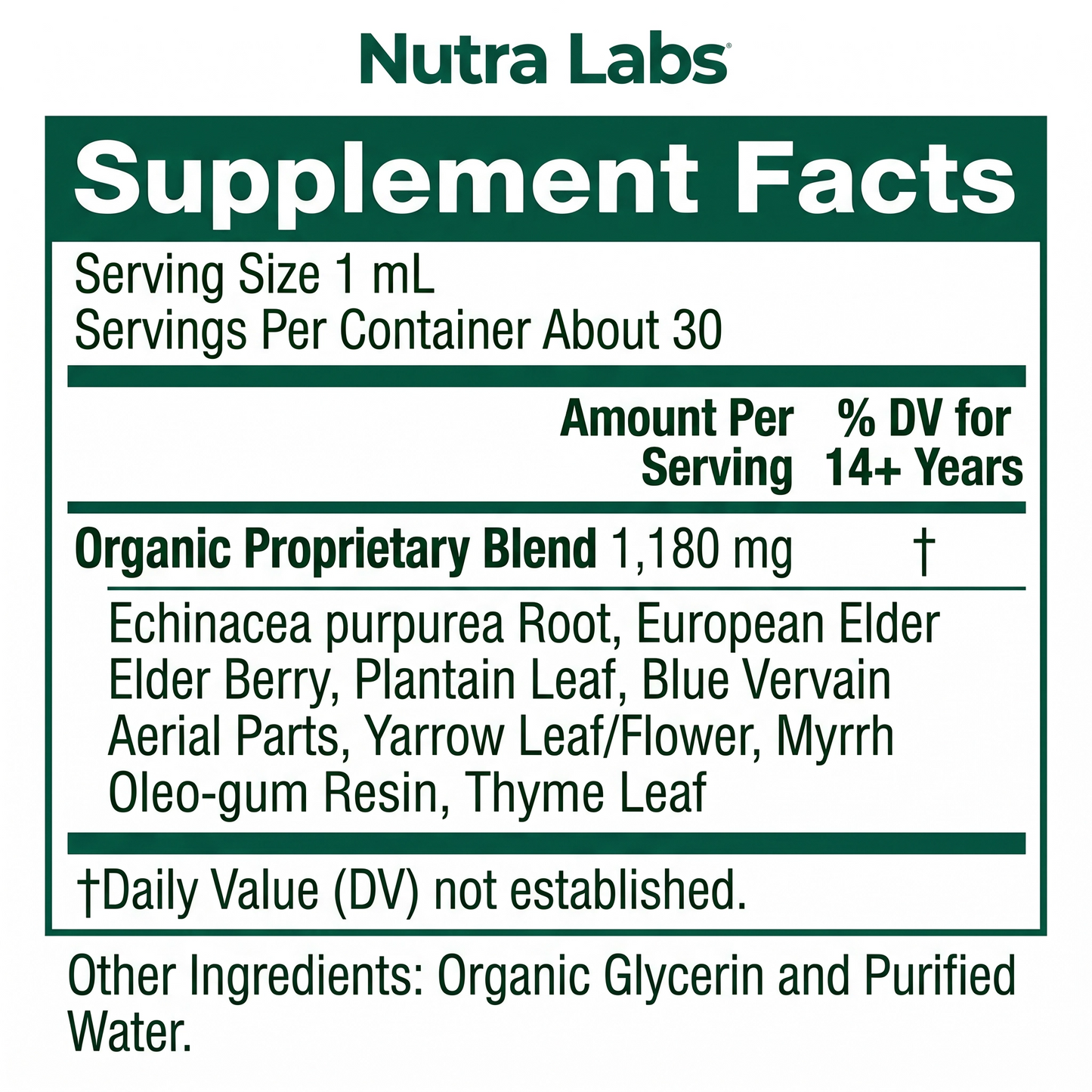 Nutra Labs™ Organic Lymphatic Support Herbal Blend